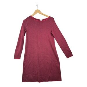 J. Jill Long Sleeve Houndstooth Dress size‎ XS Red/Black